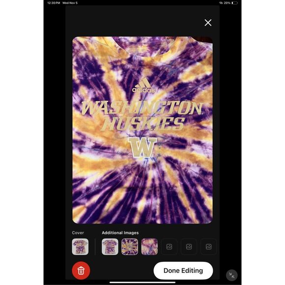 Adidas Washington Huskies Tie-Dye Tee - Picture 3 of 4